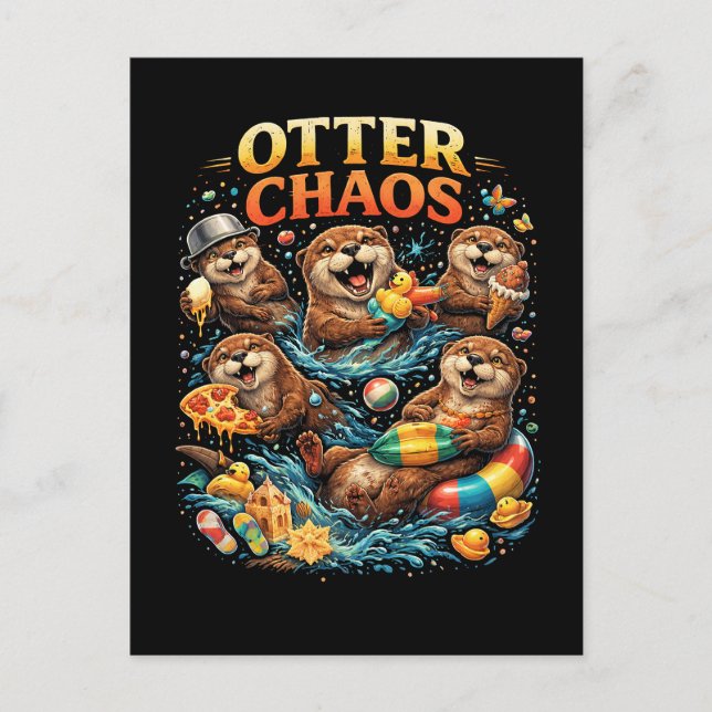 Carte Postale Otter Chaos (Devant)