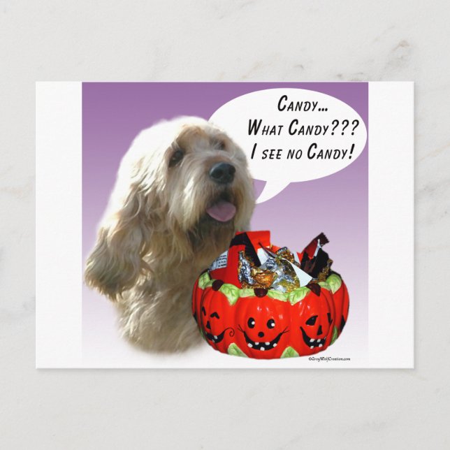 Carte Postale Otterhound Halloween Candy (Devant)
