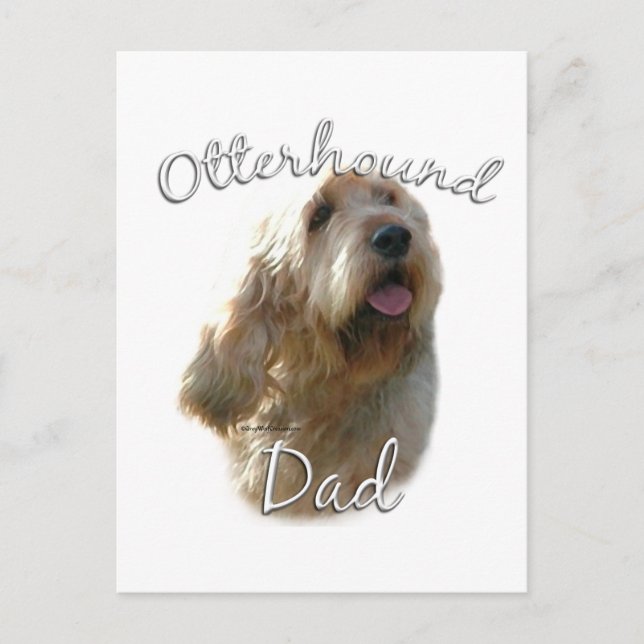 Carte Postale Otterhound Papa 2 (Devant)