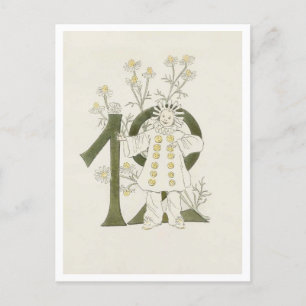 Carte Postale Ottilia Adelborg Floral vintage - 12