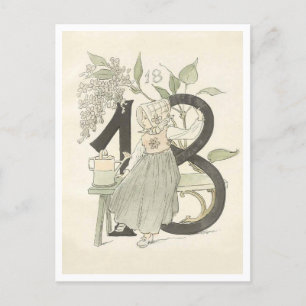 Carte Postale Ottilia Adelborg Floral Vintage - Numéro 18