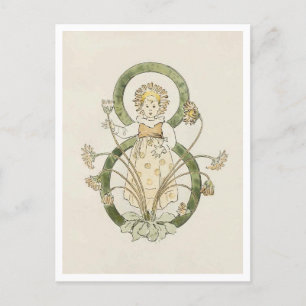 Carte Postale Ottilia Adelborg Floral Vintage - Numéro 8