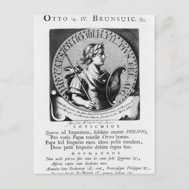 Carte Postale Otto IV de Brunswick (Devant)