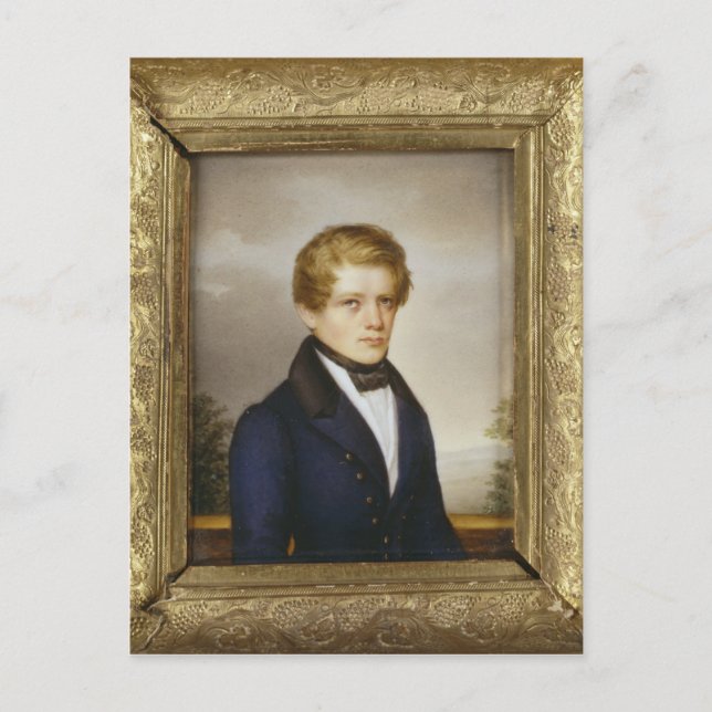 Carte Postale Otto von Bismarck, étudiant, 1833 (Devant)