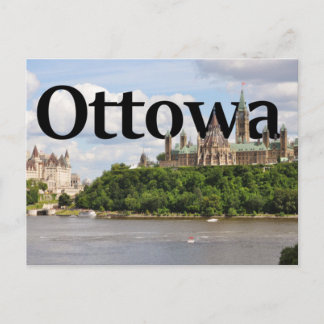 Carte Postale Ottowa, Canada Skyline avec Ottowa dans le ciel 2