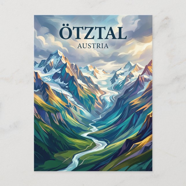 Carte Postale Ötztal Autriche (Devant)