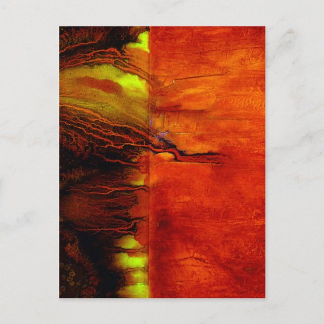 Carte postale ou carte de note en rouge ÉNERGIE (Devant)