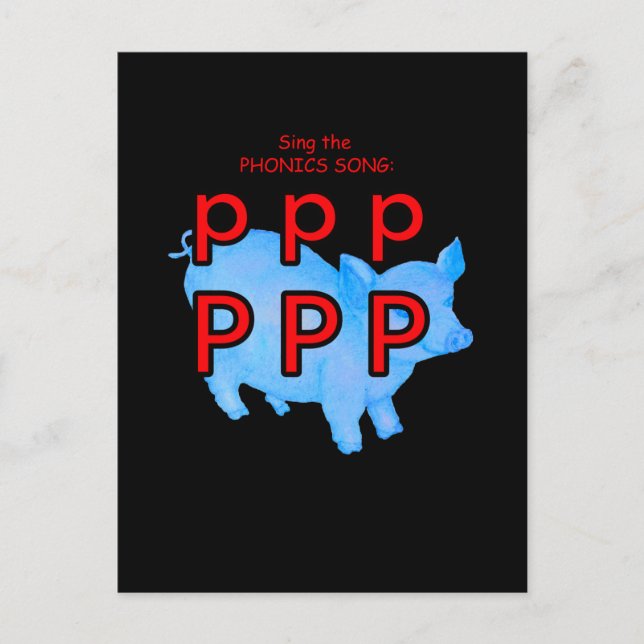 carte postale ou carte éclair de phonétique (Devant)