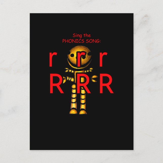 carte postale ou carte éclair de phonétique (Devant)