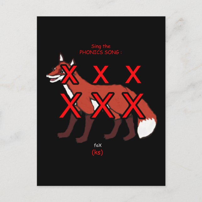 carte postale ou carte éclair de phonétique (Devant)