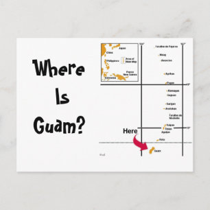 Carte Postale Où Est Guam ?