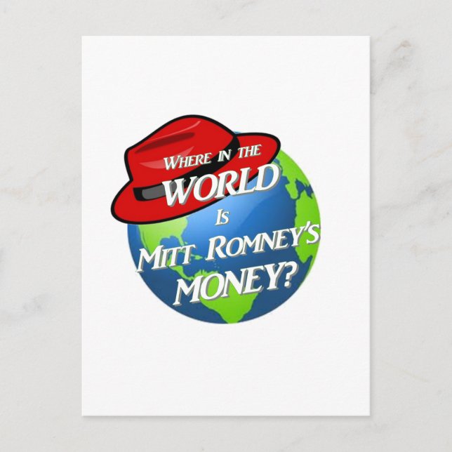 Carte Postale Où est l'argent de Mitt ? (Devant)