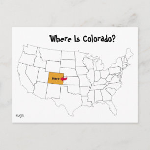 Carte Postale Où Est Le Colorado ?