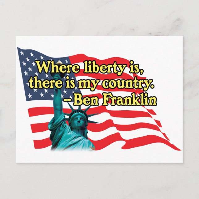 Carte Postale où la liberté est v2 (Devant)