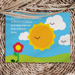 Carte postale "Où les fleurs trouvent le soleil"