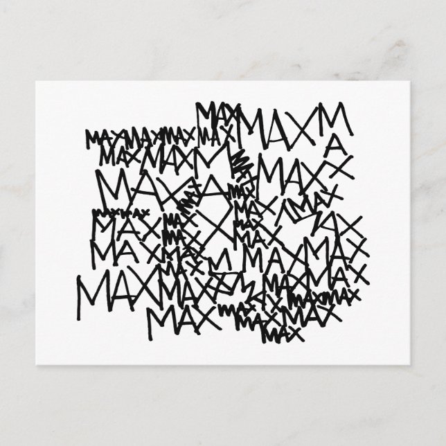 Carte Postale Où sont les choses sauvages | Max répété (Devant)