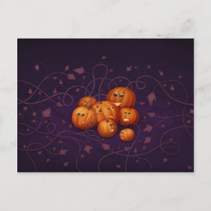Carte Postale Où sont nés les Citrouilles d'Halloween