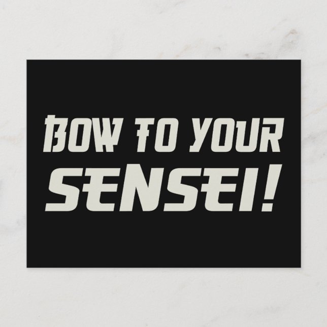 Carte Postale Oublie ton Sensei ! (Devant)