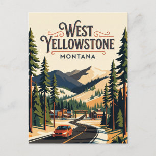 Carte Postale Ouest de Yellowstone États-Unis