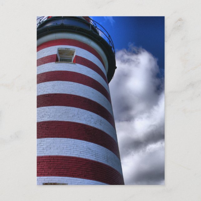 Carte postale Ouest Quoddy Head Lighthouse Maine (Devant)