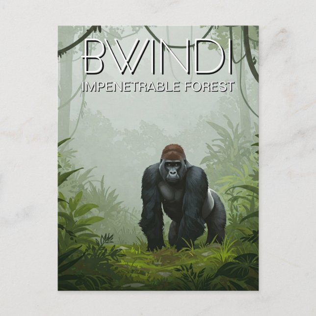 Carte Postale Ouganda Parc national de la Forêt impénétrable de  (Devant)