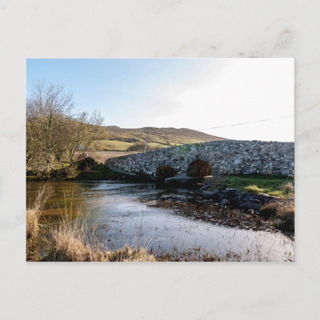Carte Postale Oughterard - Pont homme calme (Devant)