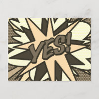 OUI Amusant Art Pop Bande Dessinée Rétro