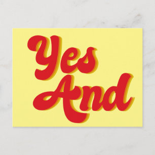 Carte Postale Oui Et La Comédie improvisée