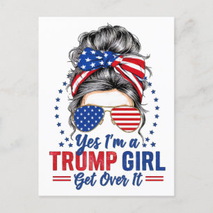Carte Postale Oui, je suis une fille de Trump qui s'en remet