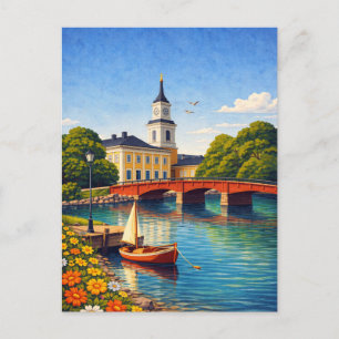 Carte Postale Oulu Finland Voyage Touristique Scandinave