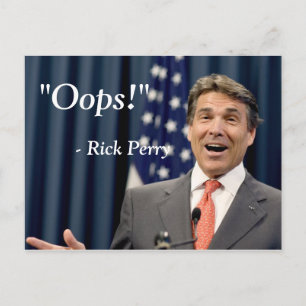 Carte Postale Oups ! - Rick Perry