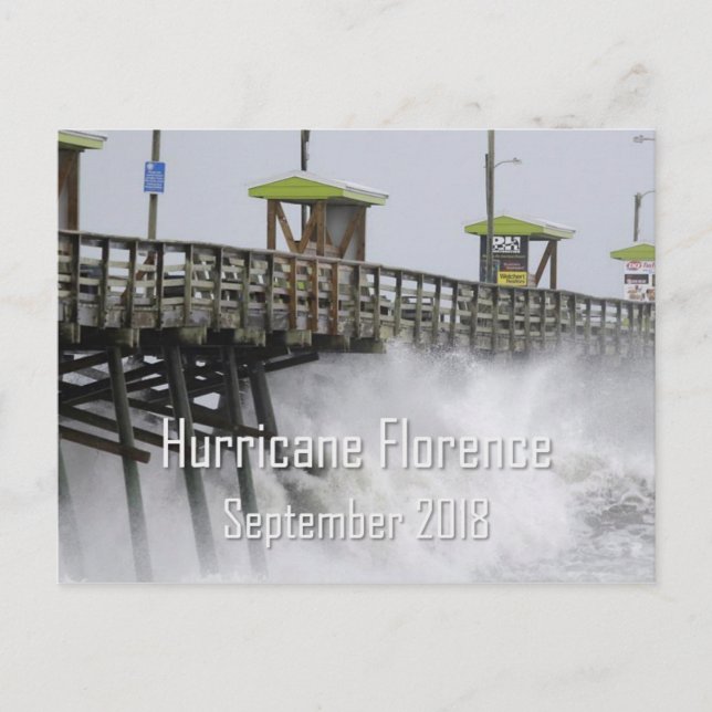 Carte Postale Ouragan Florence Emerald Isle NC (Devant)