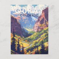 Ouray Colorado Travel Art Vintage