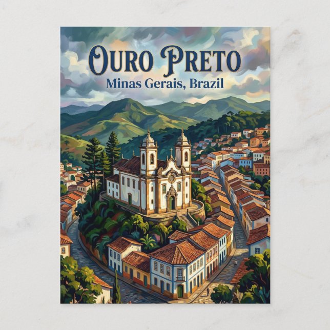 Carte Postale Ouro Preto Brésil (Devant)