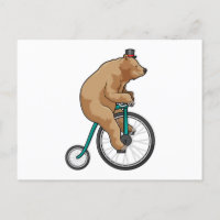Ours au cirque avec bicyclette