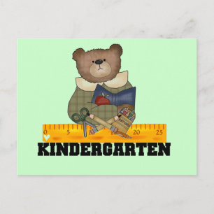 Carte Postale Ours avec la règle Kindergarten Tshirts et cadeaux