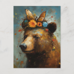 Carte Postale Ours Boho