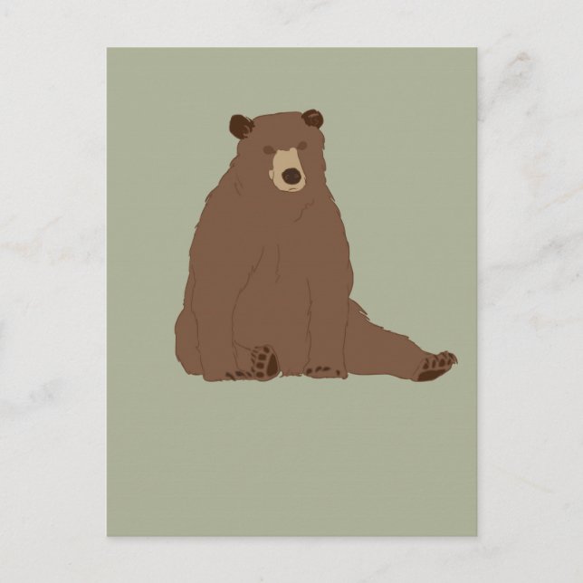 Carte Postale Ours Brown (Devant)