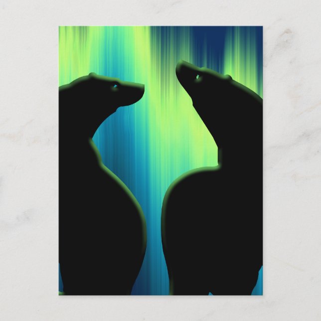 Carte postale Ours Carte postale Autochtone Aurora (Devant)