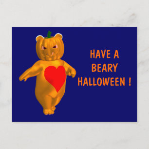Carte Postale Ours cool Little Halloween