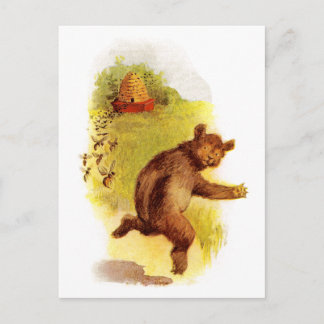 Carte Postale Ours Courant Des Abeilles