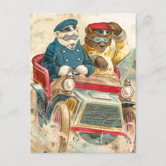 Carte Postale Ours de course