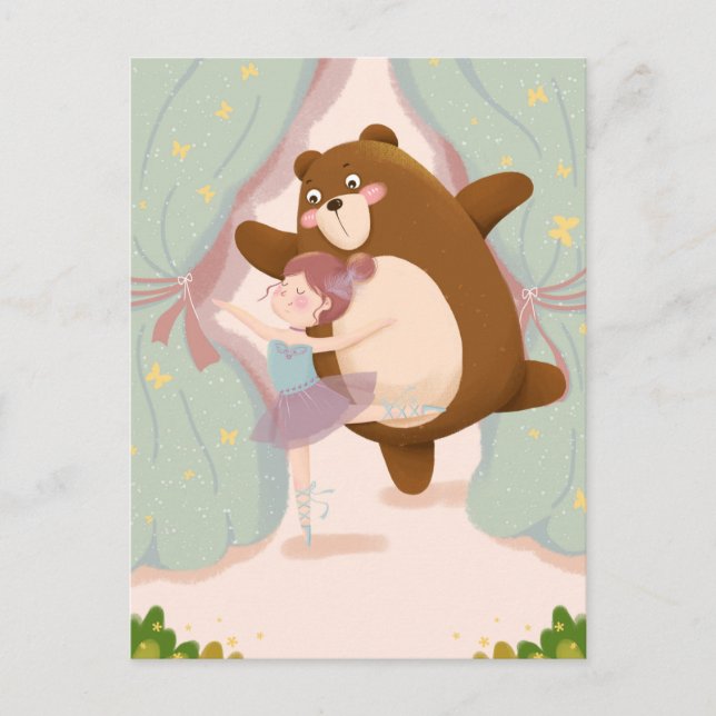 Carte Postale Ours de Kawaii (Devant)