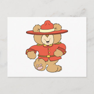 Carte Postale Ours de la Gendarmerie canadienne