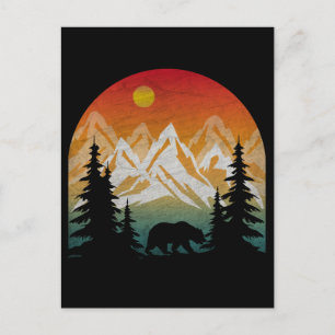 Carte Postale Ours de la nature vintage
