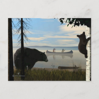 Carte Postale Ours de plage