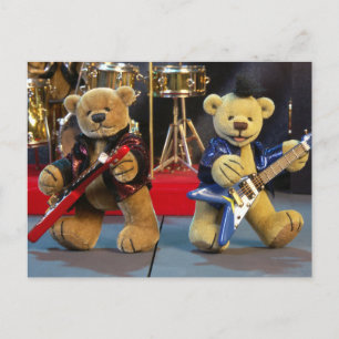 Carte Postale Ours Dinky en concert