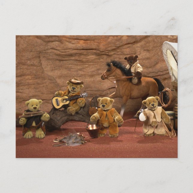 Carte Postale Ours Dinky : Wild West Life (Devant)