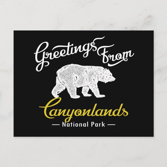 Carte Postale Ours du parc national des Cantons (Devant)