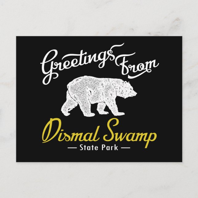 Carte Postale Ours du parc national du marais lugubre (Devant)